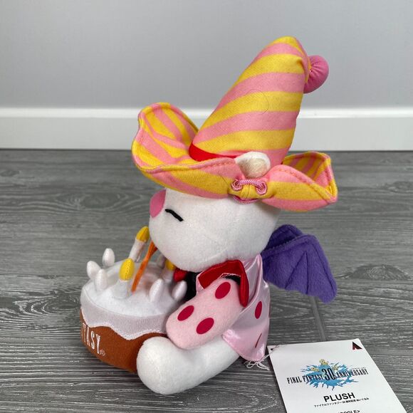 Final Fantasy Moogle 30th Anniversary Birthday Cake Plush Square Enix Japan NEW - Picture 3 of 12